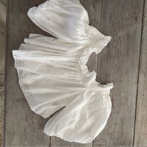 Off the shoulder cropped top